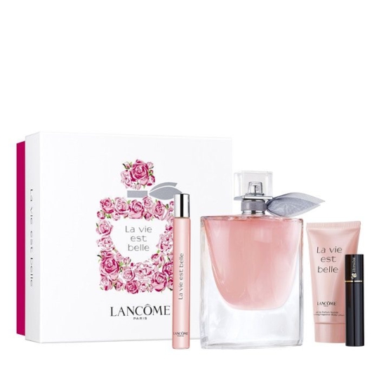 SET LANCOME LA VIE EST BELLE 100ML+ 10ML + BODY LOTION 50ML + MASCARA VOLLUME 2ML